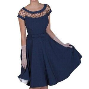 Tatyana Alika Circle Dress - Navy - S